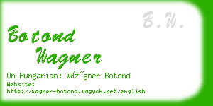 botond wagner business card